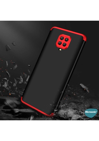 Xiaomi Redmi Note 9S Kılıf Double Dip 360 Protective Kırmızı