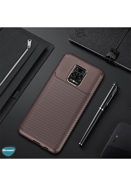 Xiaomi Redmi Note 9S Kılıf Legion Series Kahverengi