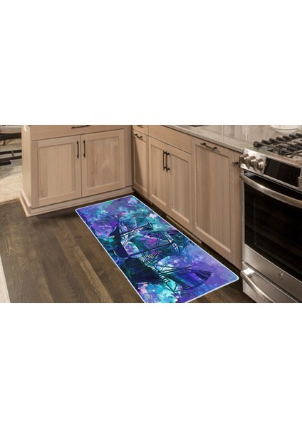 Kaymaz Deri Taban Tezgah Önü Mutfak Paspası 75 x 150 cm No: 128