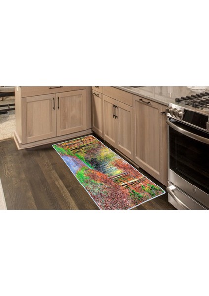 Kaymaz Deri Taban Tezgah Önü Mutfak Paspası 75 x 150 cm No: 198