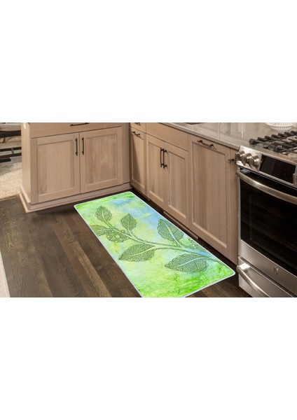 Kaymaz Deri Taban Tezgah Önü Mutfak Paspası 75 x 150 cm No: 430