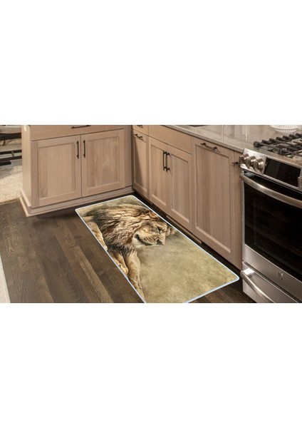 Kaymaz Deri Taban Tezgah Önü Mutfak Paspası 75 x 150 cm No: 445