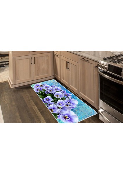 Kaymaz Deri Taban Tezgah Önü Mutfak Paspası 75 x 150 cm No: 473