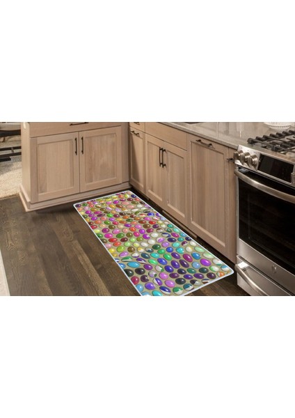 Kaymaz Deri Taban Tezgah Önü Mutfak Paspası 75 x 150 cm No: 552