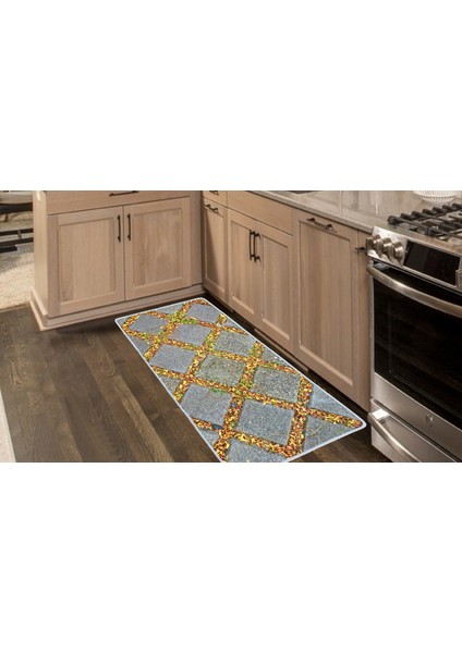 Kaymaz Deri Taban Tezgah Önü Mutfak Paspası 75 x 150 cm No: 596