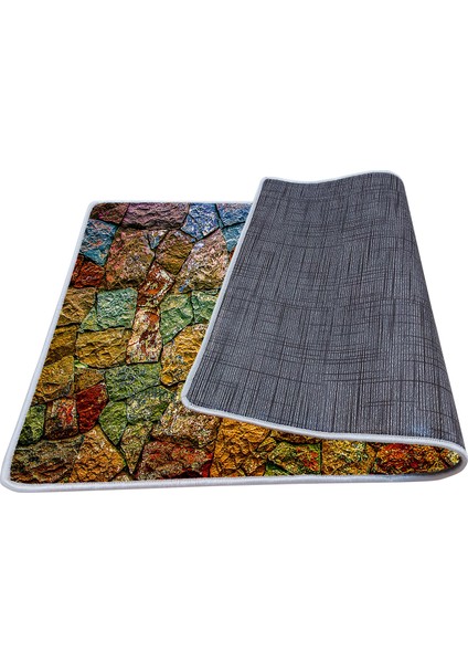 Kaymaz Deri Taban Tezgah Önü Mutfak Paspası 75 x 150 cm No: 607