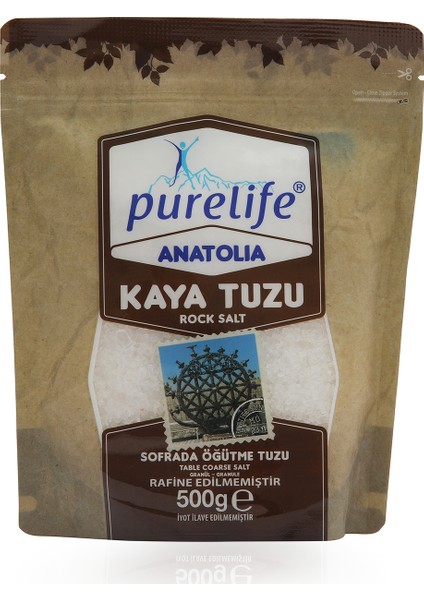 Pure Life Anatolia Granül Kristal Kaya Tuzu 500g