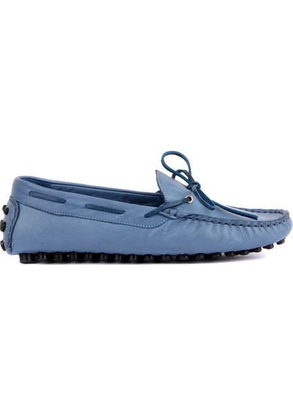 Sail Lakers Kot Mavi Deri Erkek Loafer