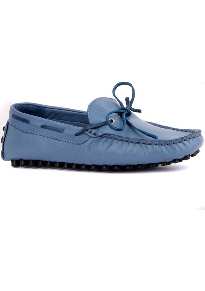 Sail Lakers Kot Mavi Deri Erkek Loafer