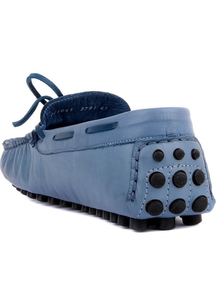 Sail Lakers Kot Mavi Deri Erkek Loafer