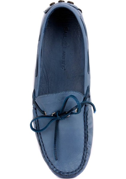 Sail Lakers Kot Mavi Deri Erkek Loafer