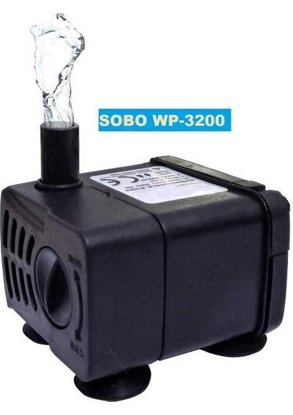 WP-3200 Akvaryum Kafa Sump Motoru 5W 300 Lt Saat