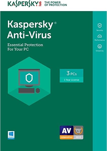 Anti-Virus 3 Kullanıcı 1 Yıl Eds