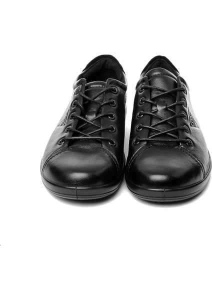 Siyah Kadın Oxford / Ayakkabı 20650356723 Ecco Soft 2.0 Black Wıth Black Sole fırsatları
