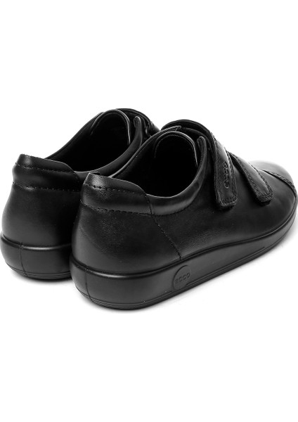 Siyah Kadın Oxford / Ayakkabı 20651356723 Ecco Soft 2.0 Black Wıth Black Sole