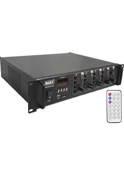 Matrix-1200 4 Bölgeli Matrix Mikser Anfi 4x300W (1200W)