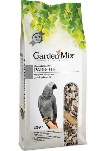 Garden Mix  Platin Papağan Yemi 800G