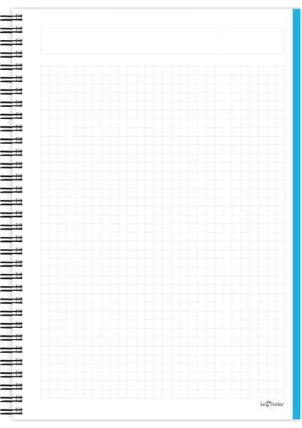 Le Color Okul Defter Esnek Kapak A5 Kareli Spiralli 200 Sayfa Energy