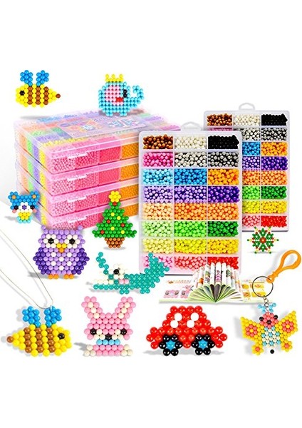 Aqua Beads Yedek Boncuk Seti 15 Renk 1200 Adet Aquabeads