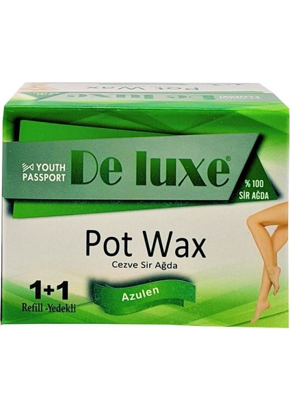 Pot Wax Azulen Cezve Sir Ağda 1+1 Yedekli 190GR