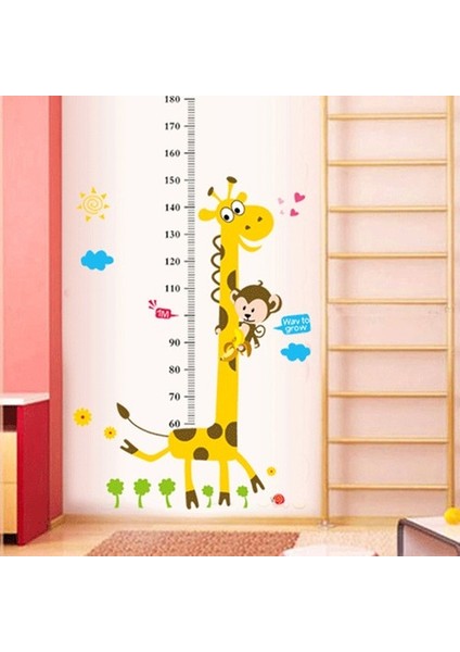 Kt Decoration Çocuk Odası Dekoru Boy ve Gelişim Ölçer Büyük Boy Zürafa