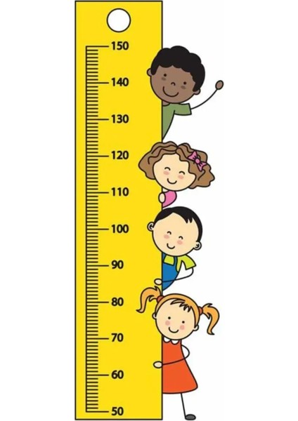 Kt Decoration Minik Afacanlar Boy Ölçer Gelişim Tablosu Çocuk Odası Duvar Sticker