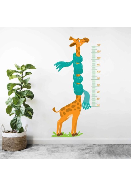 Kt Decoration Eğlenceli Fularlı Zürafa Çocuk Odası Duvar Sticker