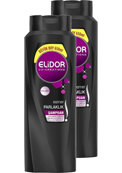 Esmer Parlaklık Saç Bakım Şampuanı 650 ml 2'li Set