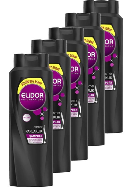 Esmer Parlaklık Saç Bakım Şampuanı 650 ml 5'li Set