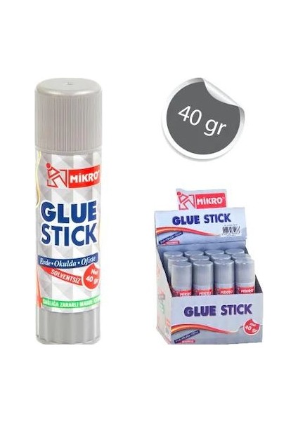 Glue Stick Yapıştırıcı 40Gr 12'Li Paket