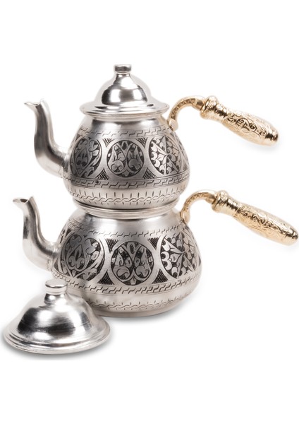El İşlemesi Bakır Çaydanlık