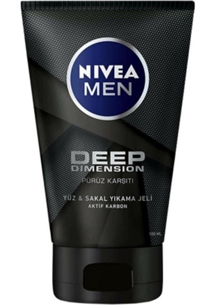 Men Deep Dimension Yüz & Sakal Temizleme Jeli 100 ml x 2 Adet fiyatları