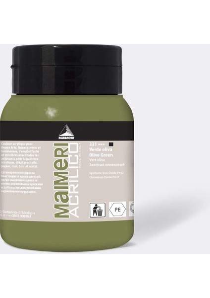 No: 331 Akrilik Olive Green Renk 500 ml