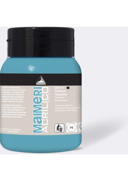 No: 430 Akrilik Turquoise Renk 500 ml