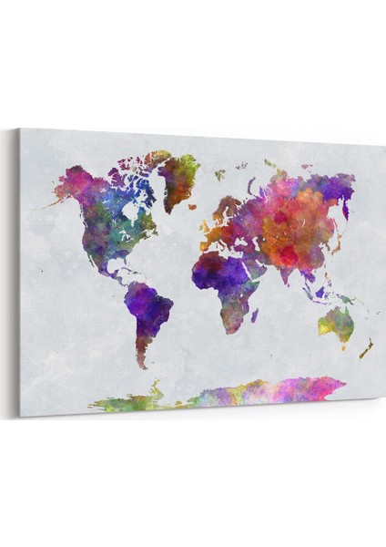 Koyu Dünya Haritası Tablosu