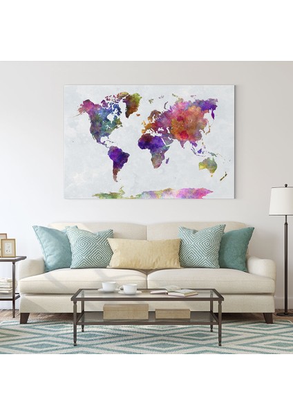 Koyu Dünya Haritası Tablosu fiyatları