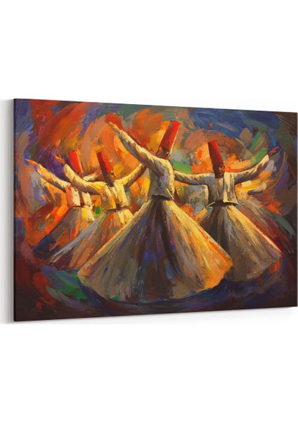 Yağlı Boya Görünümlü Semazen Tablosu