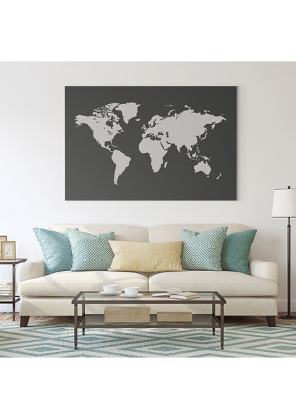 Koyu Dünya Haritası Tablosu fiyatları