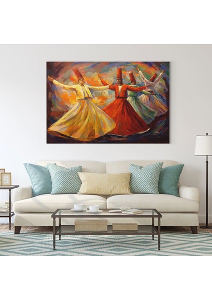 Yağlı Boya Görünümlü Semazen Tablosu fiyatları