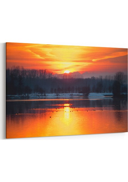 Göl Manzarası Tablosu