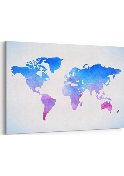 Mavi Dünya Haritası Tablosu