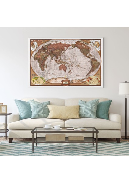 Coğrafi Dünya Haritası Tablosu fiyatları