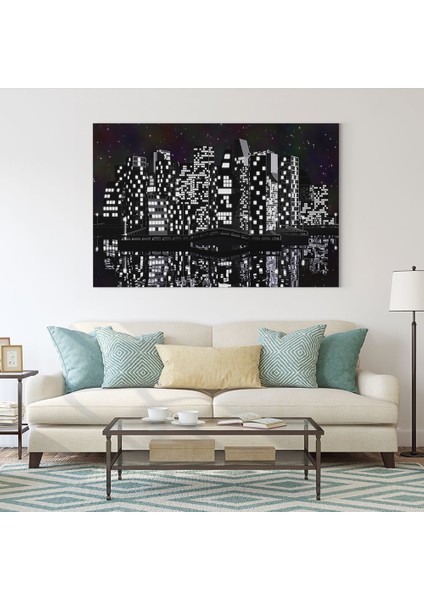 Siyah Beyaz Şehir Tablosu fiyatları