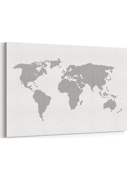 Parmak izi Dünya Haritası Tablosu