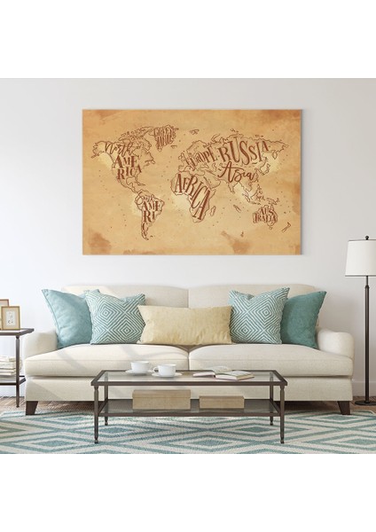 Eski Sitil Dünya Haritası Tablosu fiyatları