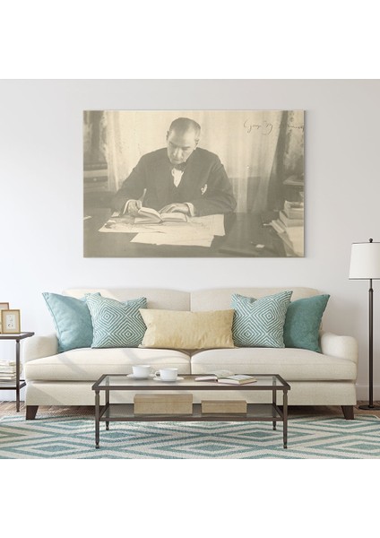 Gazi Mustafa Kemal İmzalı Fotoğraf Tablosu fiyatları