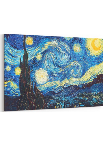 Yıldızlı Bir Gece- Starry Night Tablosu