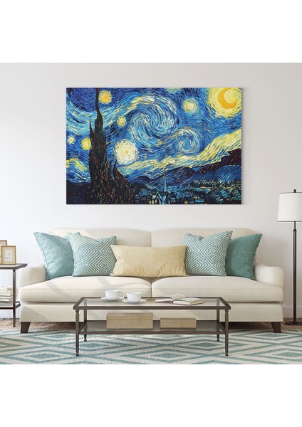 Yıldızlı Bir Gece- Starry Night Tablosu