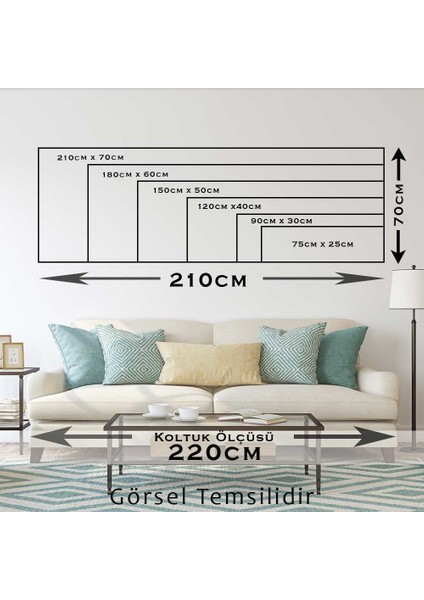 Panoramik Sanatsal Manzara Tablosu modelleri