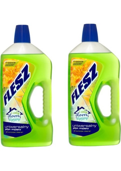 Ludwik Flesz Yüzey Temizleyici Frezya Çiçeği Kokulu 1 Lt + 1 Lt Set.